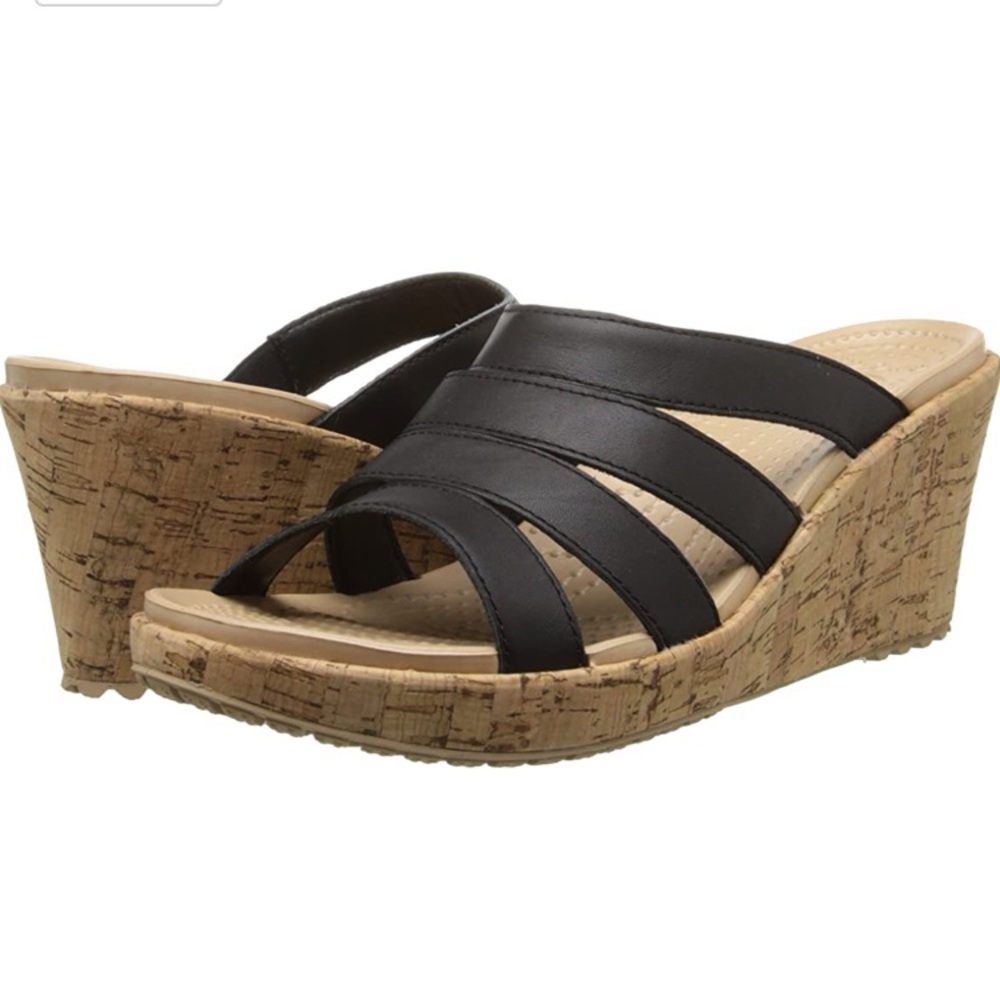 Women’s A-Leigh Leather Sandal Wedge